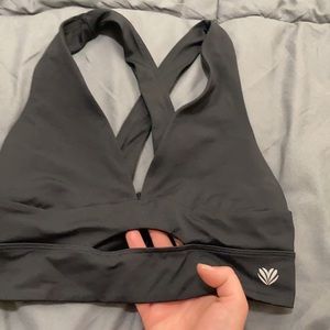 Keyhole sports bra
